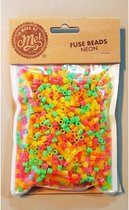 Strijkkralen Neon Fuse Beads - 4 Verschillende kleuren - 1000 Kralen - Neon Glow - Kleurenmix Multicolor - To Make By Me