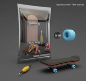 Vinger Skateboard | Fingerboard | Mini Skateboard | Skateboard Kan Kantelen | 5 Lagen | Hoge Kwaliteit | Lichtblauw