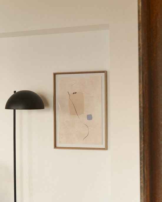 Kave Home - Abstract schilderij Sormi beige 50 x 70 cm
