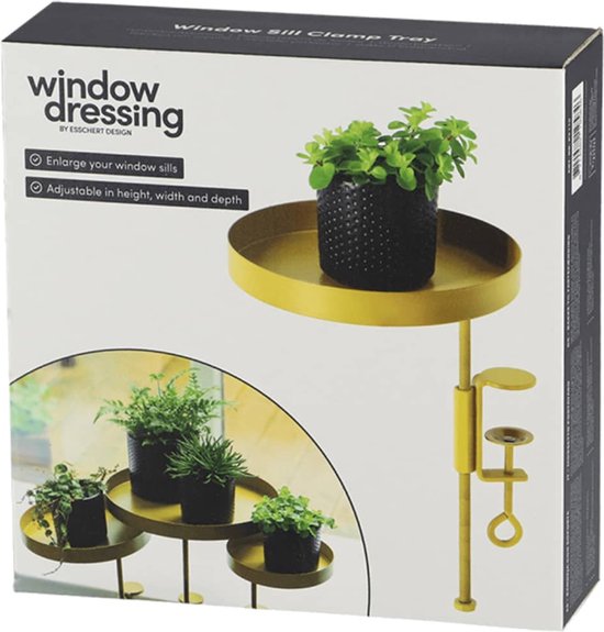 Esschert design - Vensterbankklem - goud - M