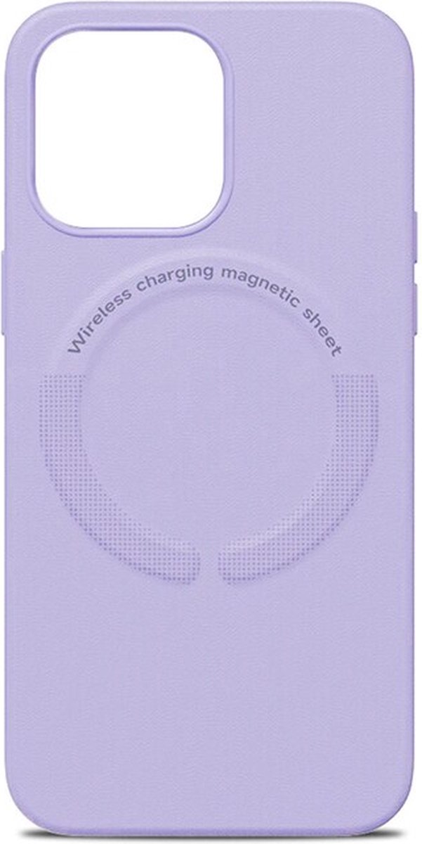Premium Liquid Case Geschikt voor Apple iPhone 12 Pro Max met Camera Shield Geschikt voor MagSafe - FuturiQ - Lila