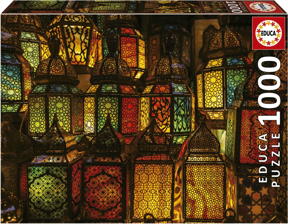 Educa Legpuzzel - puzzel - lantaarn collage - 1000 stukjes
