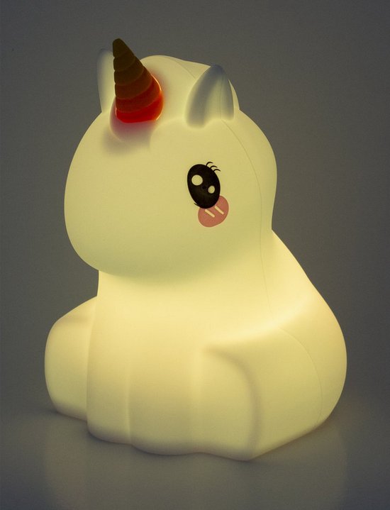 Nachtlamp Unicorn- Kinderkamer nachtlamp- afstandsbediening- verschillende kleuren- eenhoorn-cadeau — afbeelding 3