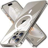 DISEV Hoesje geschikt voor iPhone 15 pro max Magsafe Hoesje Transparant - Magnetisch Magsafe Hoesje - iPhone 15 pro max Doorzichtig - iPhone 15 pro max Magsafe Case - Doorzichtig