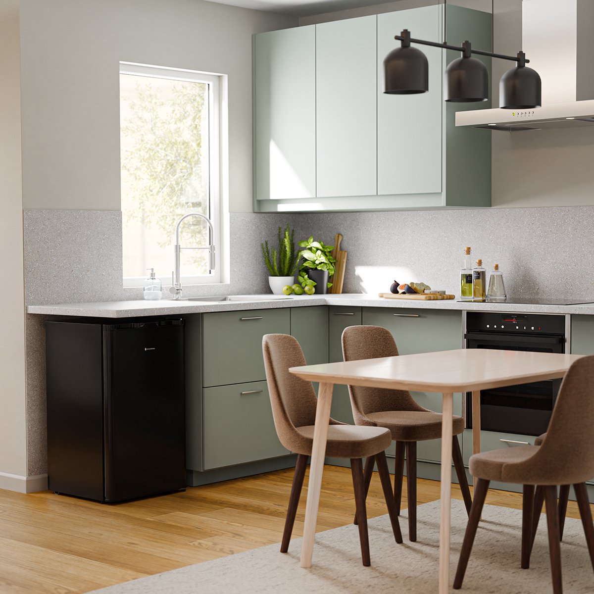 KitchenBrothers Koelkast - 88L - Tafelmodel - IJskast - Frigo - Vrijstaand - Zwart — afbeelding 7