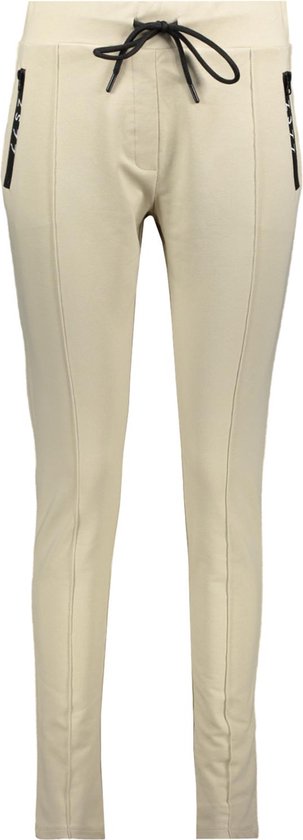 Zoso Broek Hope Sporty Trouser With Techzipper 241 0007 Sand Dames Maat - 3XL