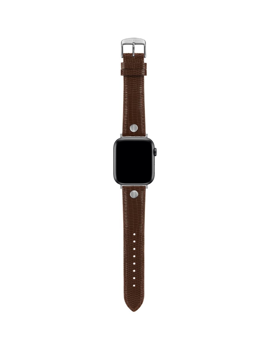 Ted Baker Brown Tb Apple Watch Bands Armband: 100% Leather BKS42S331B0