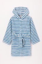 Badjas Kids Woody Strepen - Blauw