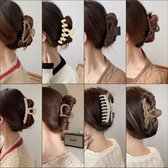 Haarklauwclips voor dik haar, 8 haarclips voor vrouwen en meisjes, sterke haarklauw met grote grip, antislip haarklemmen voor haardecoratie