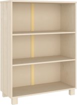 vidaXL - Boekenkast - HAMAR - 85x35x112 - cm - massief - grenenhout - honingbruin