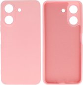Hoesje Geschikt voor de Xiaomi Redmi 13C 4G - Fashion Backcover Hoesje - Colorful Telefoonhoesje - Roze