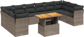 vidaXL-11-delige-Loungeset-met-kussens-poly-rattan-grijs