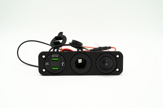 Panneau 12V 3 en 1 - Voiture, Bateau, Camper -