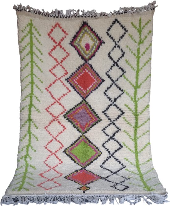 Marrokaans vloerkleed 100x150 cm - berber tapijt - marokkaanse tapijten - berber tapijten - marokkaanse vloerkleden