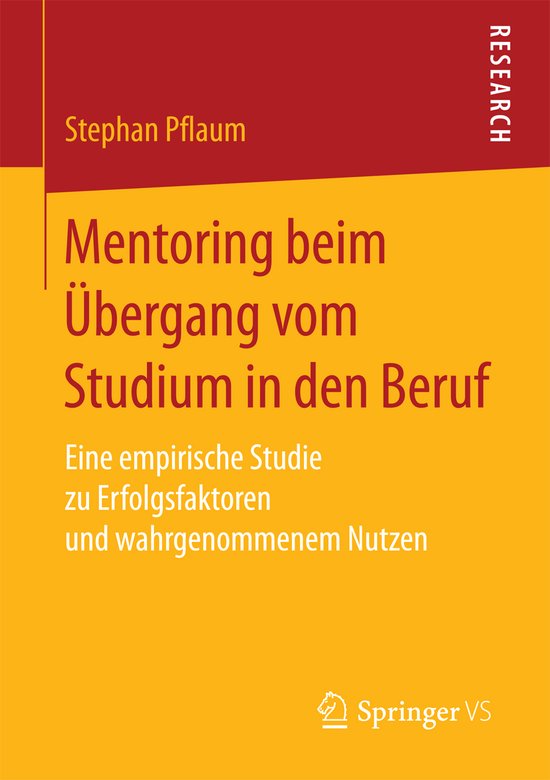 Mentoring beim Uebergang vom Studium in den Beruf - cover