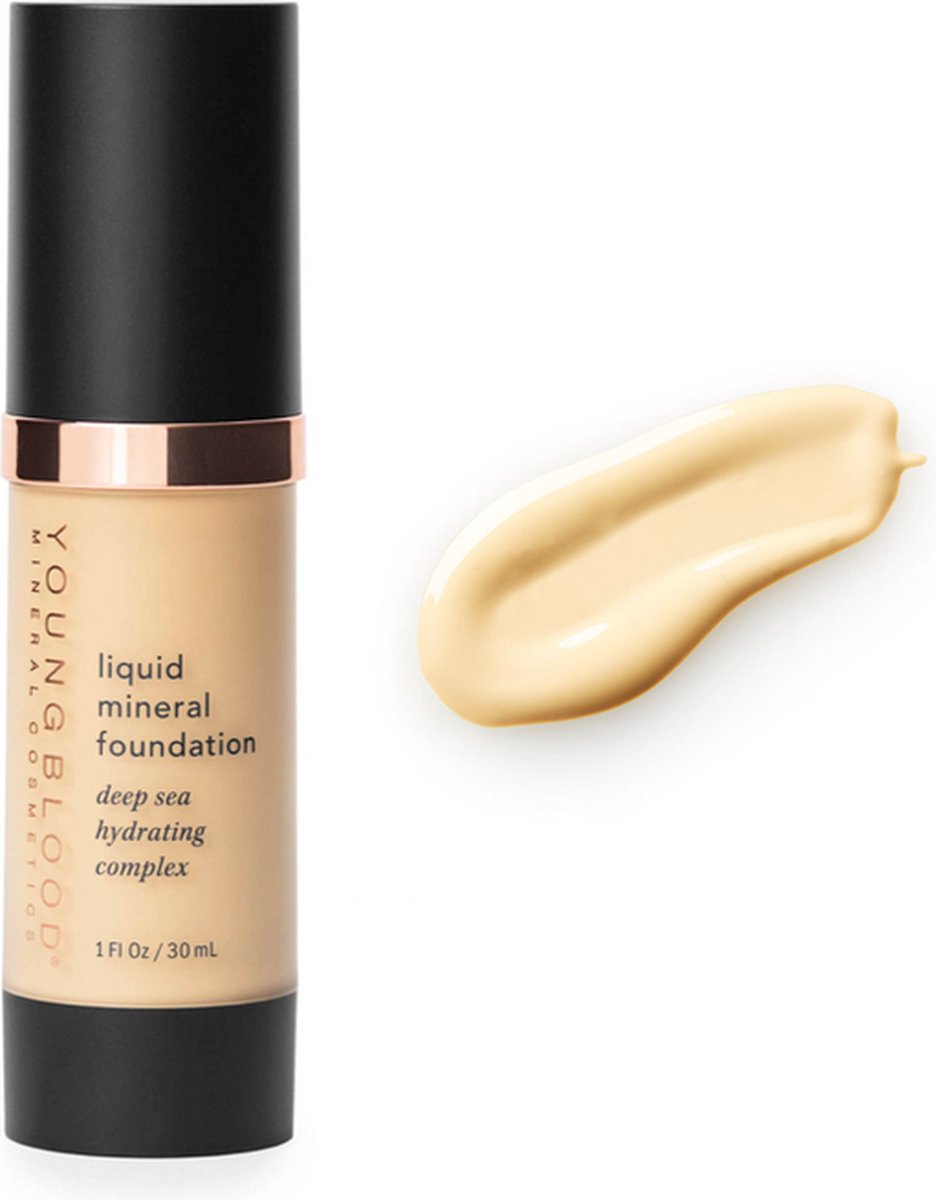 Youngblood Cosmetics - Liquid Mineral Foundation - Geeft een natuurlijk, dekkend resultaat