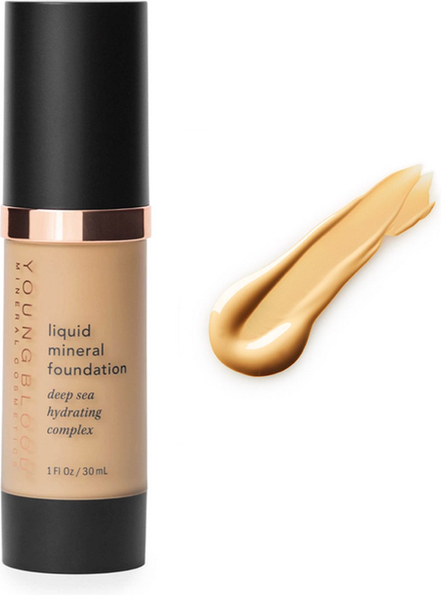 Youngblood Cosmetics - Liquid Mineral Foundation - Geeft een natuurlijk, dekkend resultaat