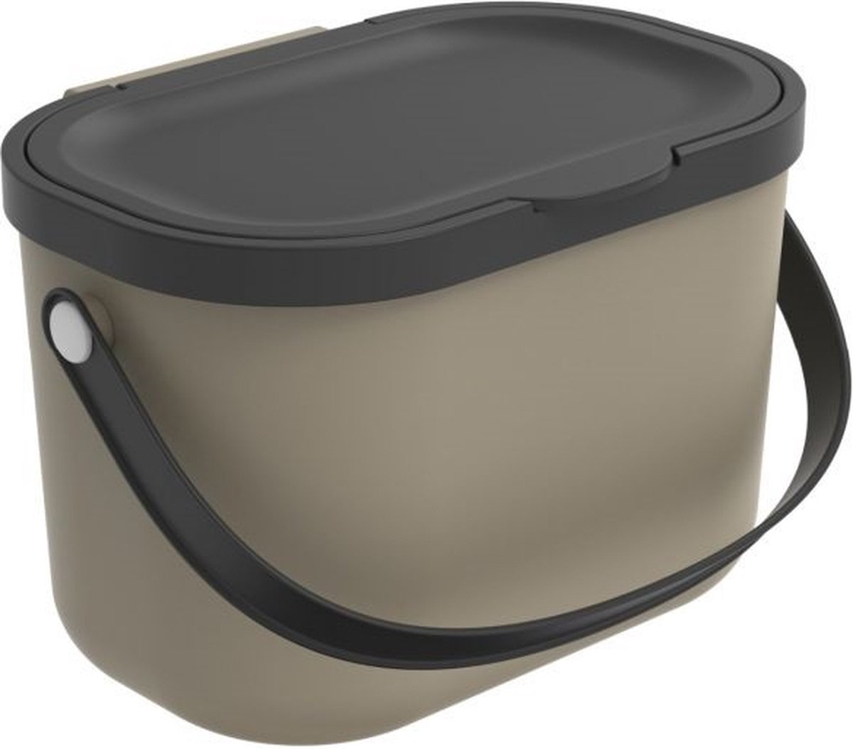 Rotho Albula afvalscheiders - GFT afvalbak - 3,2L - gerecycled materiaal - cappucino