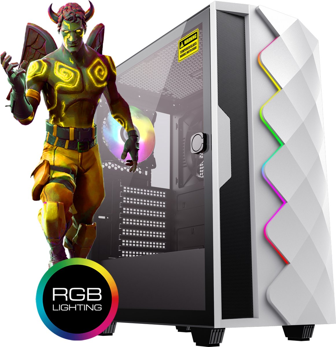 omiXimo - Game PC - AMD Ryzen 5 4600G - Radeon Vega 7 - 8 GB ram - 480 GB SSD - LC803B