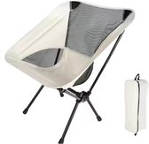 Overeem products ultralichte kampeerstoel - campingstoel - visstoel - beige - 900 gram