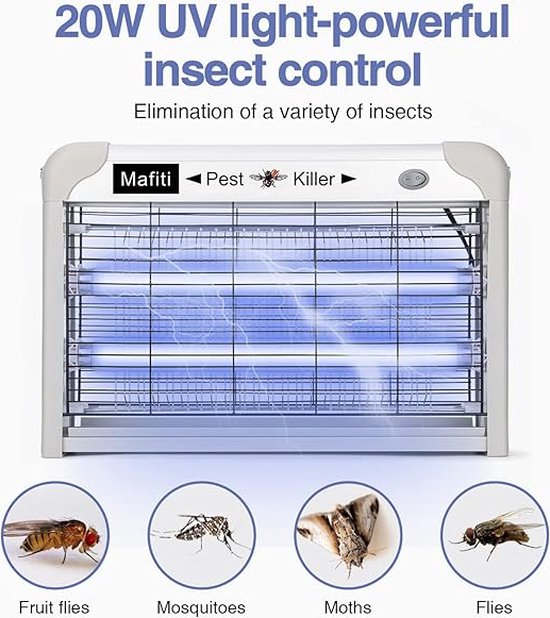 Elektrischer Insektenvernichter, YOXISA Insektenfalle Mückenlampe mit Elektrischer Insektenvernichter, YOXISA Insektenfalle Mückenlampe mit