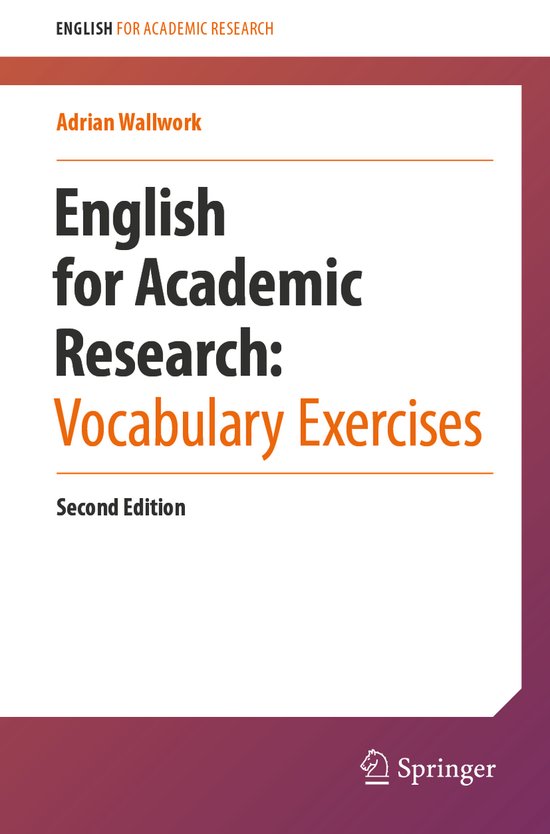 English for Academic Research- English for Academic Research: Vocabulary Exercises