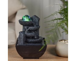 Kamerfontein Lopo (18cm) | Binnenfontein | Waterornament | Incl. LED Verlichting | Feng Shui Webwinkel