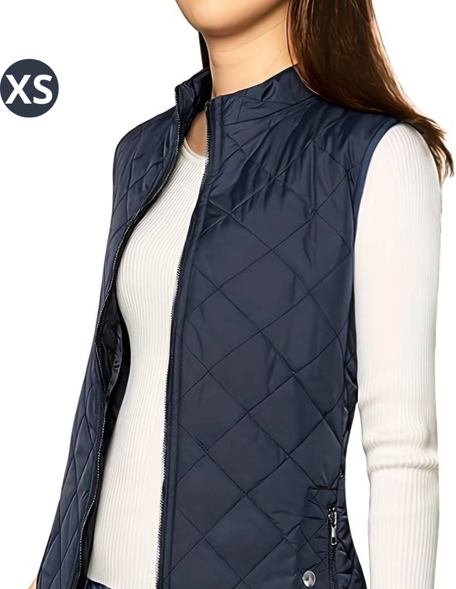 Livano Bodywarmer Waistcoat Met Ritssluiting 4 Seizoenen Outdoor Voor Dames Koningsblauw
