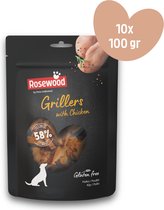 Rosewood by Pets Unlimited - Grillers - Kip - Hondensnacks - 10 zakjes à 100g