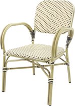 Chaise de bistro Wit/ Zwart - 61x67x89cm - Felix - Giga Meubel