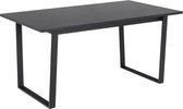 Eettafel Liam Zwart Marmerlook Uitschuifbaar 160/220cm - Giga Living