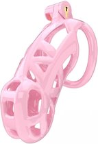 Rimba Toys - P-Cage PC01 - Kunststof Kuisheidskooi - Peniskooi - Chastity - Roze - Verkrijgbaar in 3 maten Medium