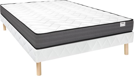 Ysmée Set 160 x 200 cm bedbodem + matras met pocketveren - AMBRACIE van YSMÉE L 200 cm x H 30 cm x D 160 cm