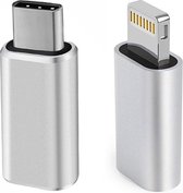 NÖRDIC USBC-N1502 Adapter Set - 2 Stuks - USB-C male naar Lightning Female - Lightning Male naar USB-C Female - Space Gray
