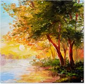 Toile de jardin Nature - Tableau - Arbre - Water - 100x100 cm