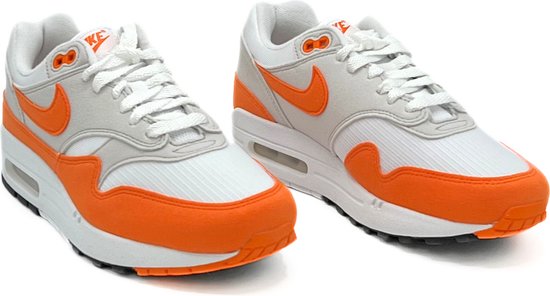 Nike Air Max 1 WMNS 'Safety Orange' - Sneakers - Unisex - Maat 36 - Oranje/ Wit/Grijs | bol
