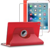 ebestStar - Hoes voor iPad 2018 9.7 2017, Air 1 2013 Apple, Roterende Etui, 360° Draaibare hoesje, Rood + Gehard Glas