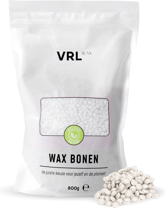 VRL Wax Bonen - Vegan - Hard Wax Beans – Wax Korrels – Brazilian Wax - Voor lichaam en gezicht - 800 gram – Kokos