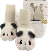 Cozella® | Baby Schoentjes - Baby Slofjes - Baby Kleding Jongens - Baby kleding Meisjes - Panda Maat: 0 tot 2 maanden