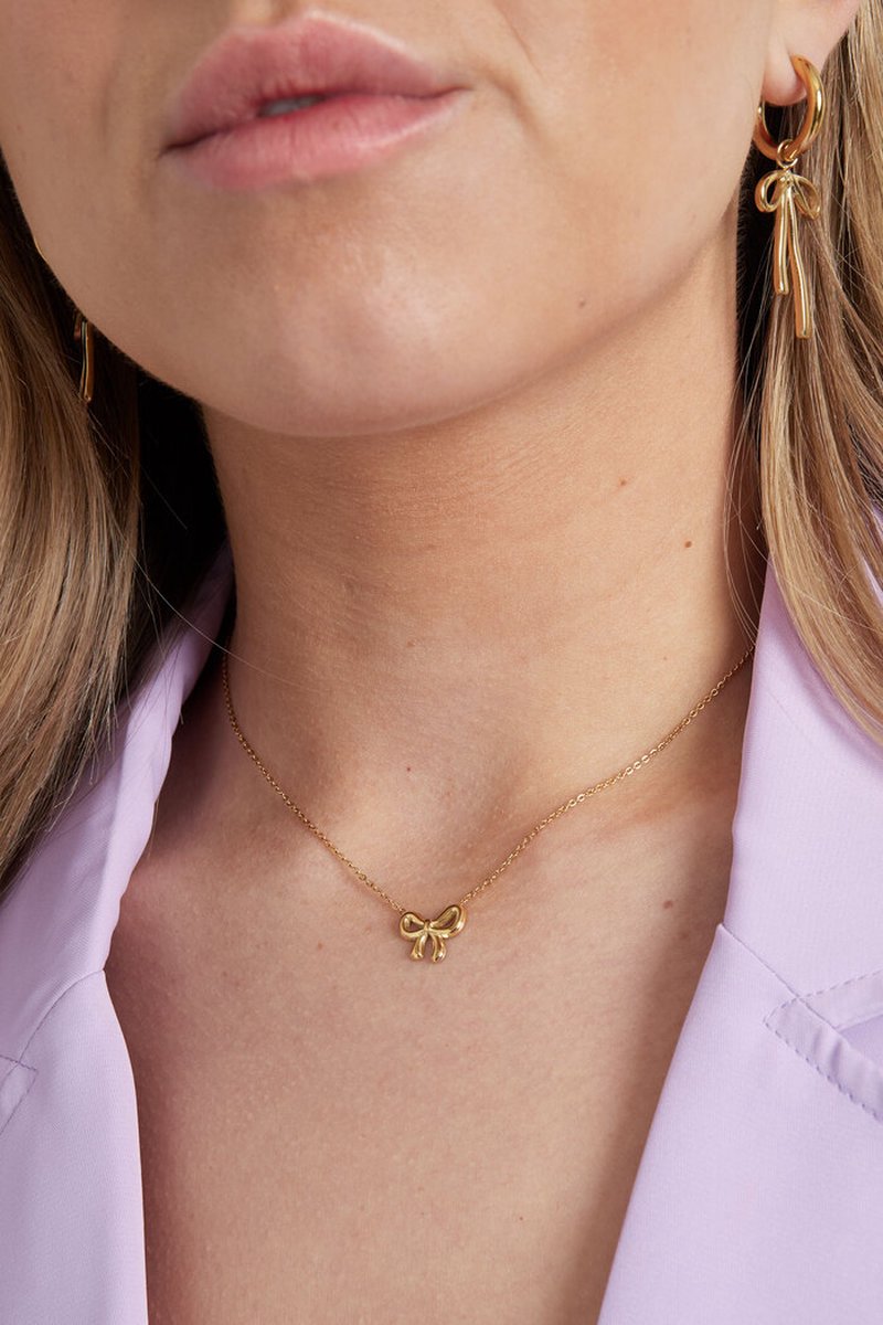 Ketting Strik - Goud | Lovely Elegance