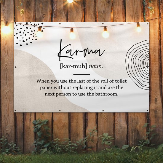 Décoration murale Karma - Papier toilette - Sorts - 180x120 cm - Poster jardin