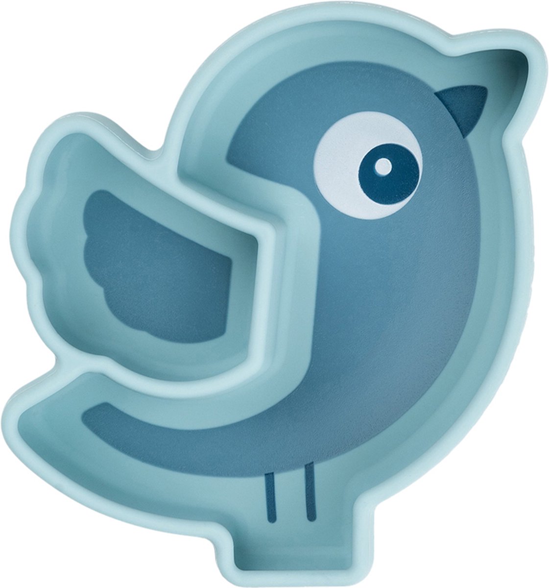 Goedkoopste Done By Deer Silicone Stick&Stay Snack Bord Birdee Blue