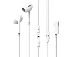 Kodak 210 USB-C Oortjes – Bedrade In-Ear Koptelefoon – Microfoon – USB-C aansluiting – Zwart