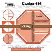 Crealies Cardzz Frame & Inlay Gloria CLCZ616 max. 11,5x11,5cm (06-24)