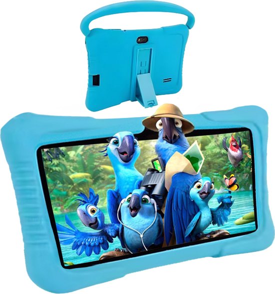 ZINLY® Kindertablet - 7 inch - Langdurig gebruik - kids tablet - Voor kinderen vanaf 3 jaar - Ouderlijk Toezicht App - Blauw