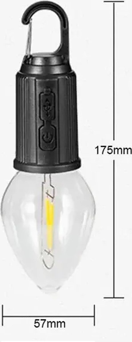 LED kampeerlamp - heldere campinglantaarn - Led-lamp - USB oplaad - Draagbare zaklamp Tuinlantaarn - Noodverlichting 3 lichtstanden van Enopo. — afbeelding 4