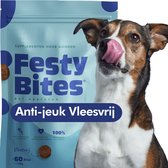 Anti Jeuk & Poten Likken (Vleesvrij) - Probiotica Hond tegen jeuk - +4.7 miljard Probiotica per snoepje - 100% Natuurlijk - FAVV goedgekeurd - Brievenbuspakket - Hondensnacks - 60 Hondensnoepjes