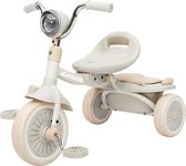 Netonic Tricycle - Vélo pour enfants - Vélo - Tricycle pour tout-petits - Wit/ Beige - Pliable - Tricycle Balance Bike
