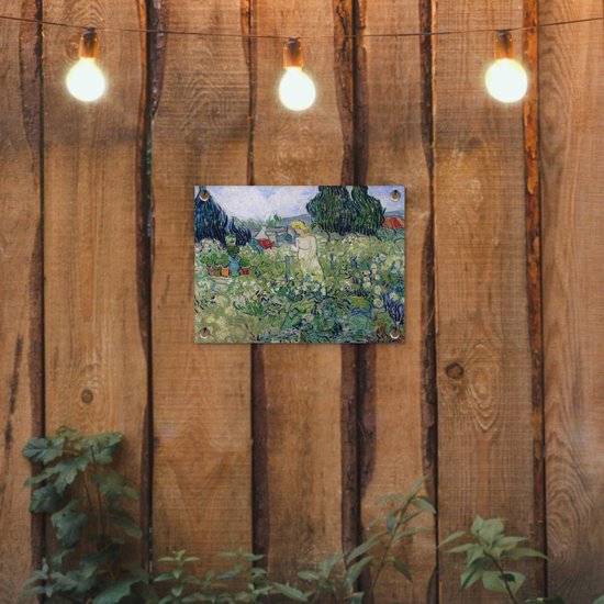 Décoration de Jardin Marguerite Gachet dans le jardin - Peinture de Vincent van Gogh - 40x30 cm