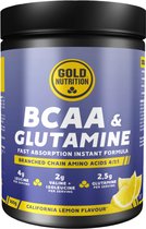 GoldNutrition BCAA & Glutamine Powder - Lemon - 300 gram